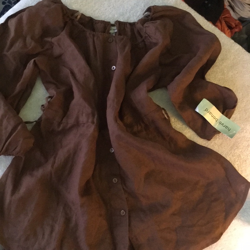 Harve Benard all linen blouse